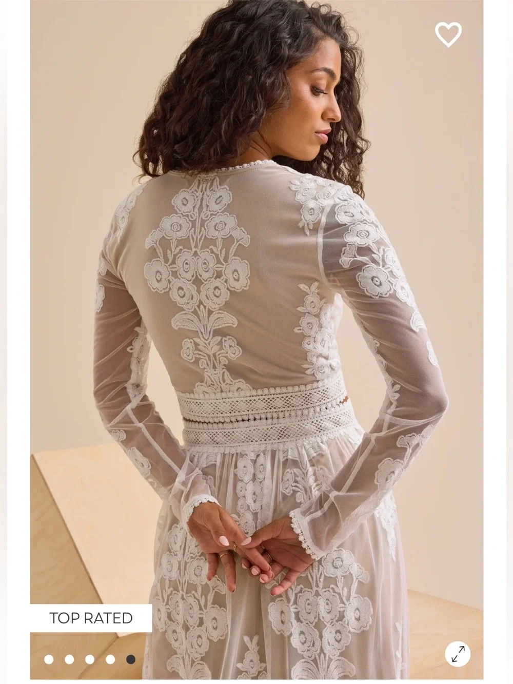 Arissa Floral Embroidered Top and Maxi Skirt Set - Picture 3 of 5